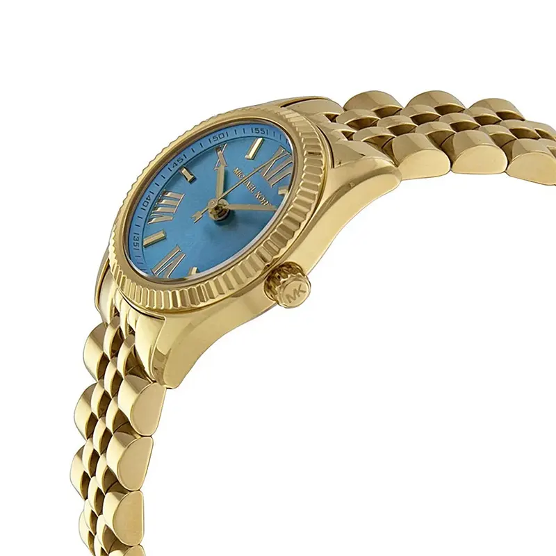 Michael Kors Petite Lexington Ocean Blue Dial Ladies Watch- MK3271